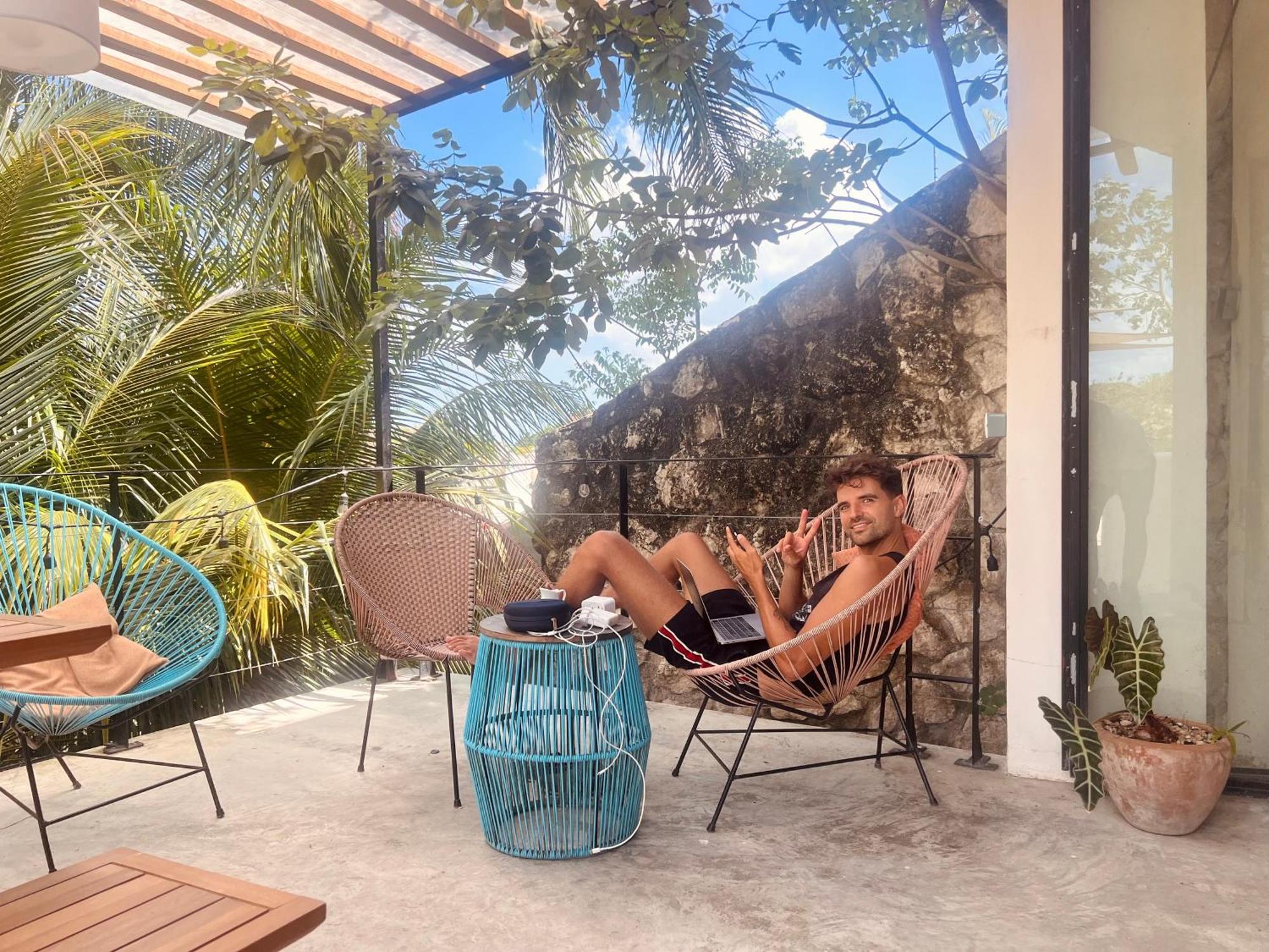 Elmar Hostel Bacalar Exterior photo